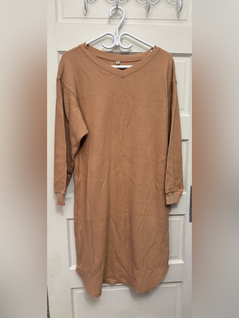UNIQLO Waffle Knit Long Sleeve Maxi Dress – M